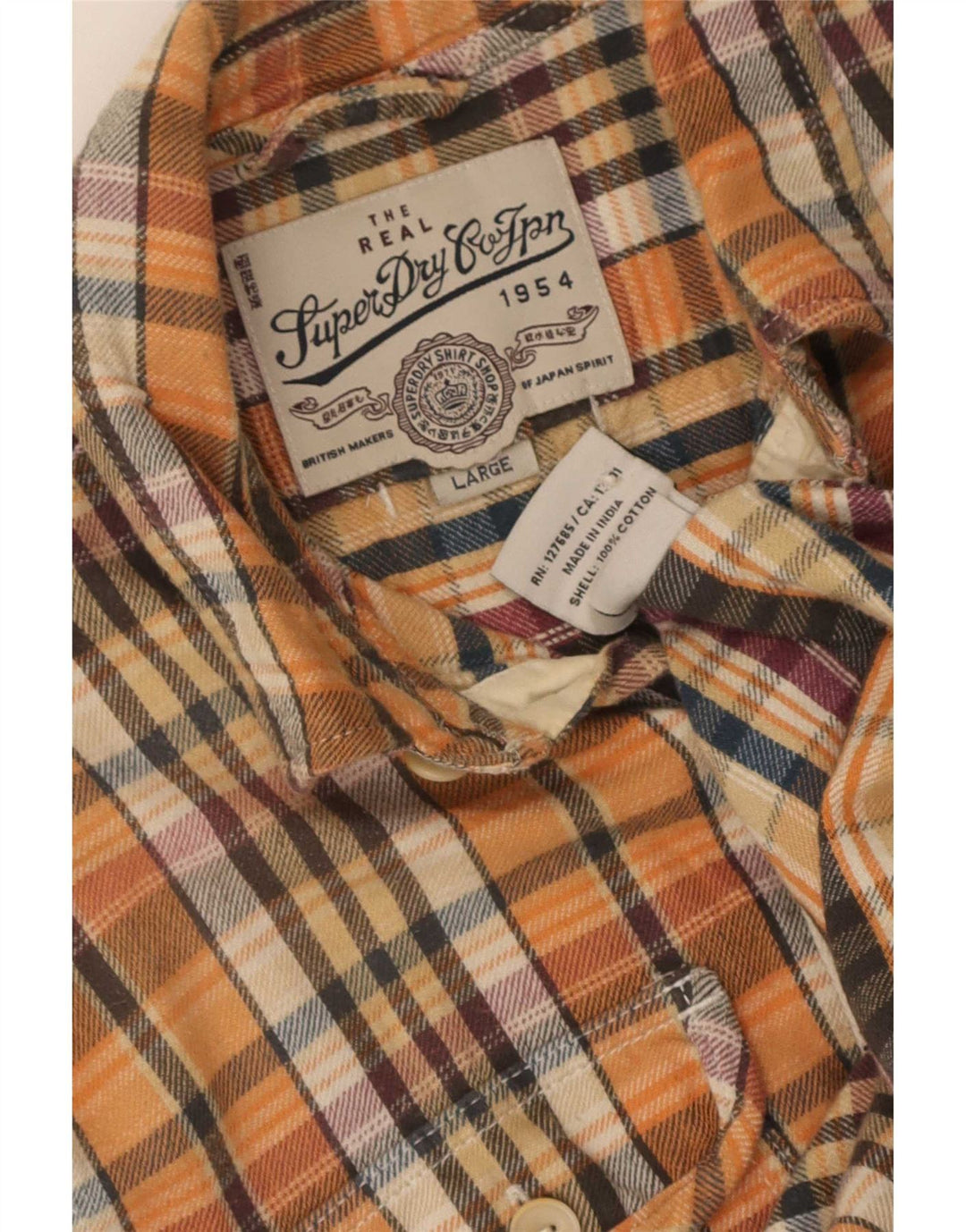 Superdry Chemise en flanelle à carreaux multicolores en coton