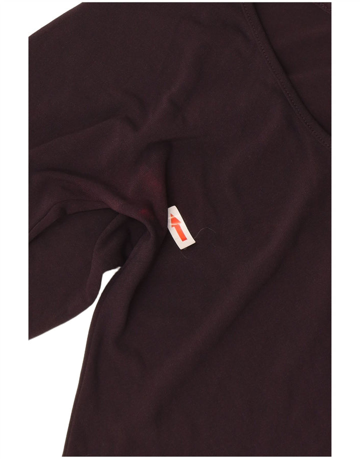 Patrizia Pepe Haut à manches longues pour femme US 6 Medium Bordeaux