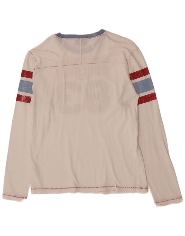 Woolrich Haut graphique à manches longues pour homme en coton blanc