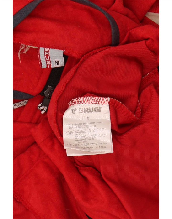 Brugi Veste de Survêtement Homme Rouge Moyen Polyester Colorblock