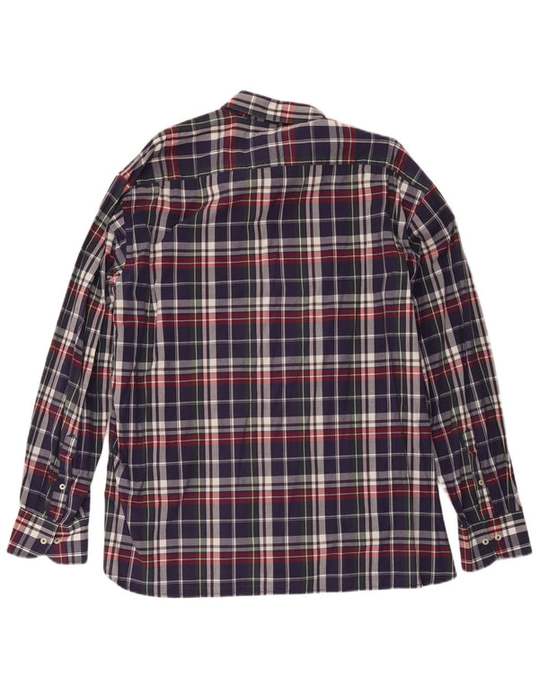 Tommy Hilfiger Chemise New York Fit pour homme 2XL en coton à carreaux bleu marine