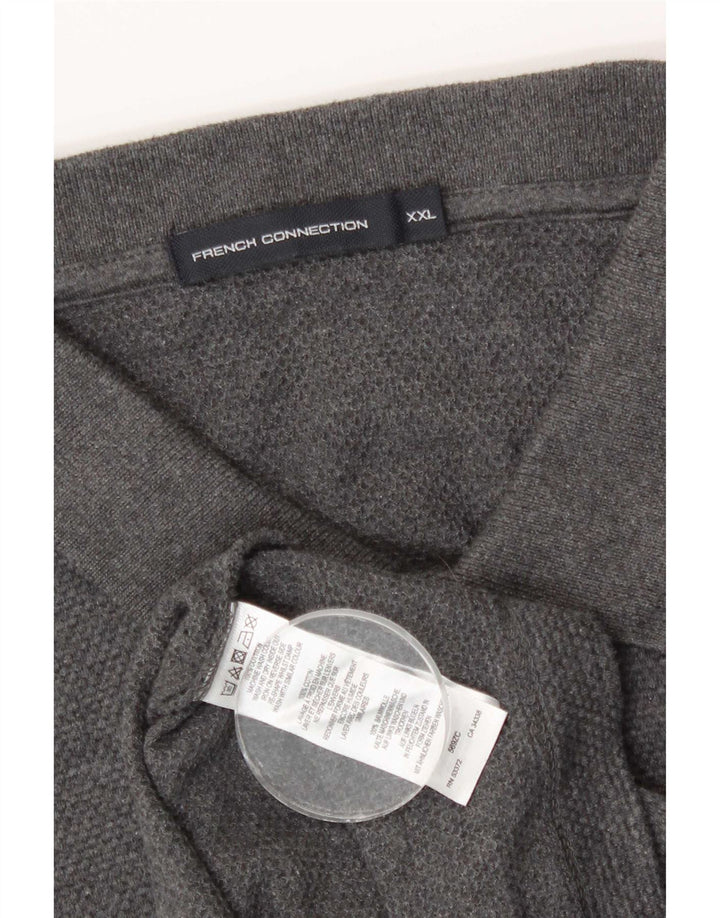 French Connection Polo Homme 2XL Gris Coton