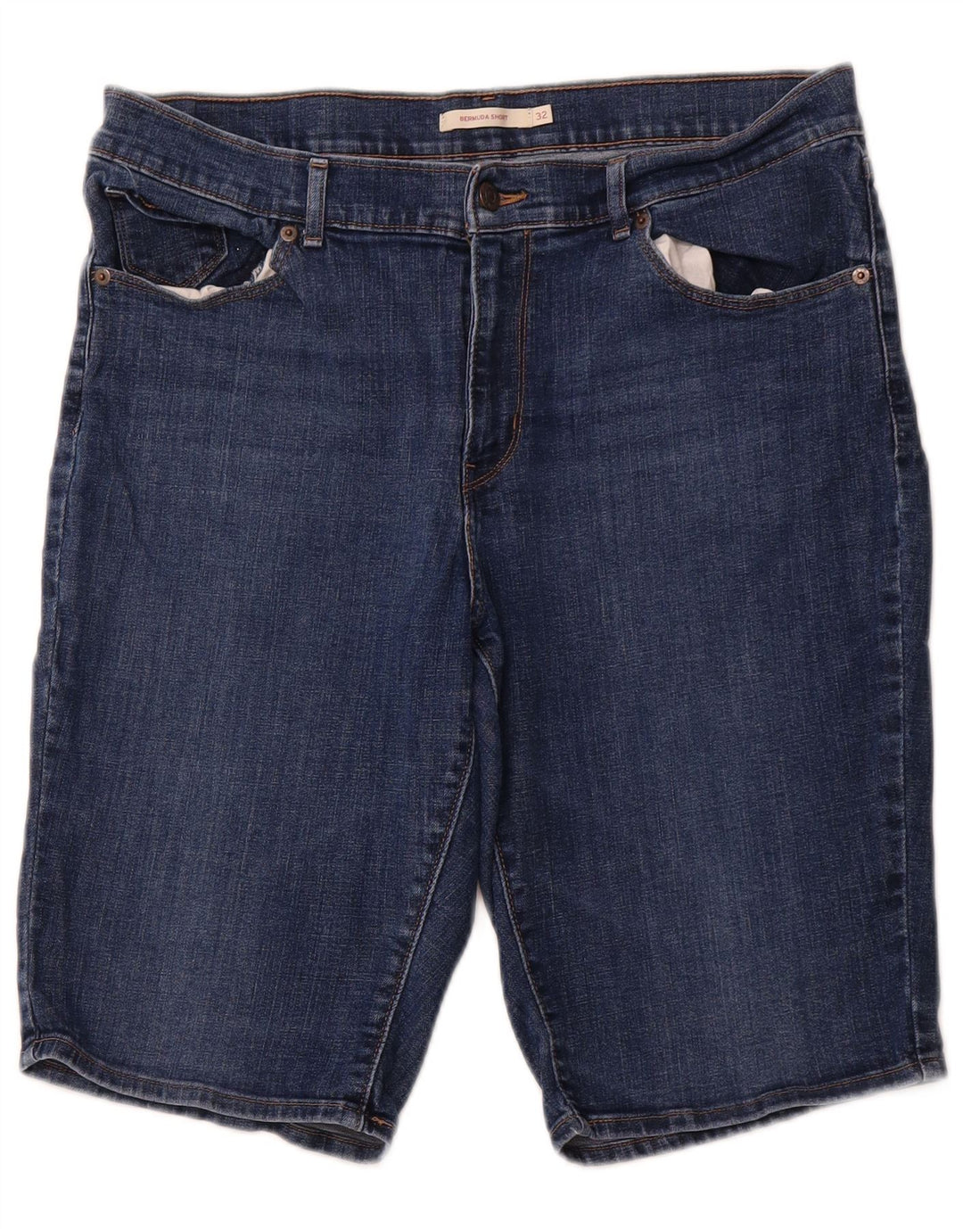 LEVI'S Bermuda Denim Femme W32 Large Bleu Coton