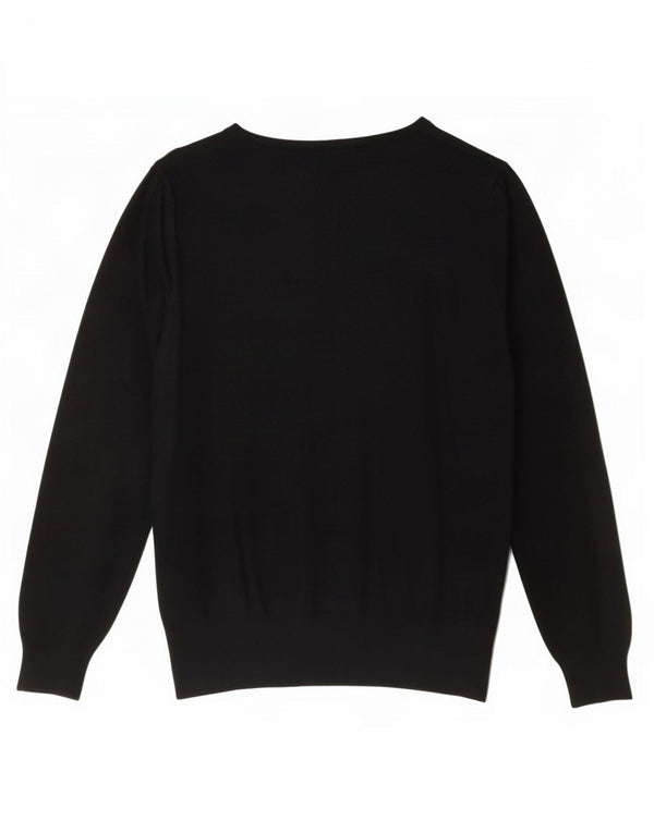 Marks & Spencer Womens Cardigan Sweater UK 16 Large Black Viscose