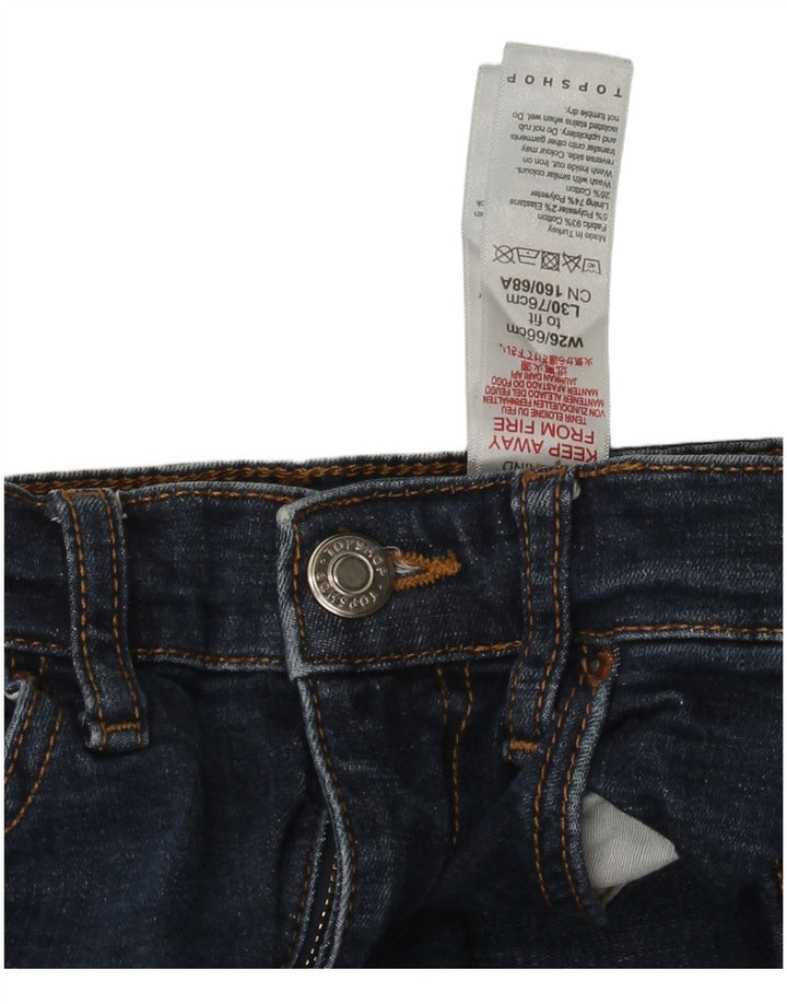 Topshop Jean évasé Femme W26 L29 Bleu Coton