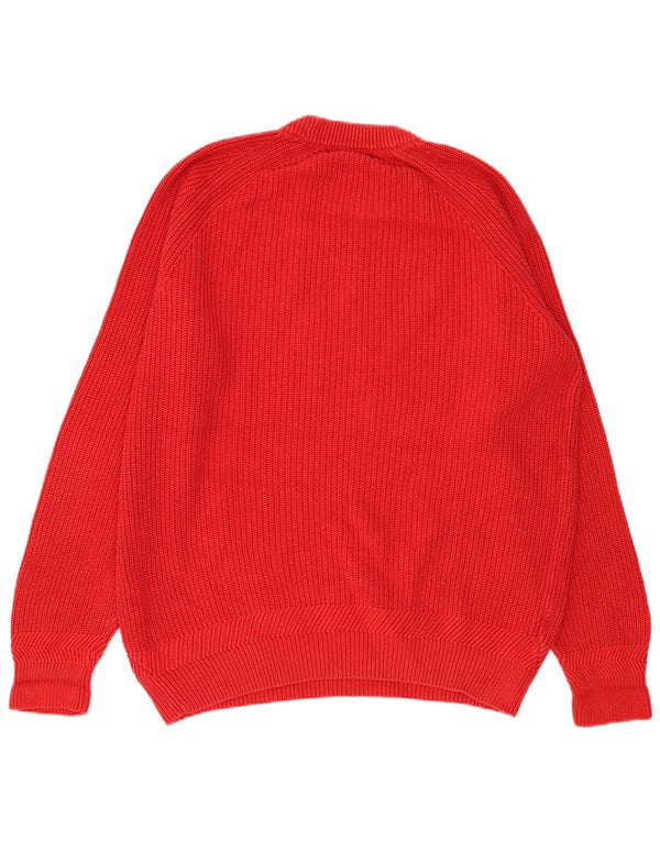 Fred Perry Pull ras du cou pour homme XL en coton rouge
