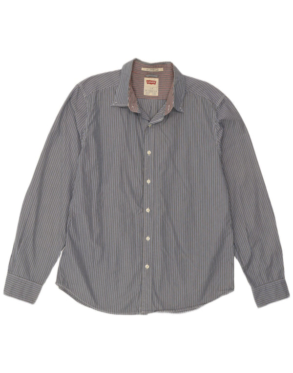 Levi's Chemise Coupe Standard Homme Bleu Rayé Large
