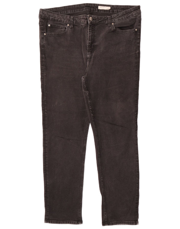 Marks & Spencer Jean droit The Sienna pour femme UK 20 2XL W38 L30 Noir