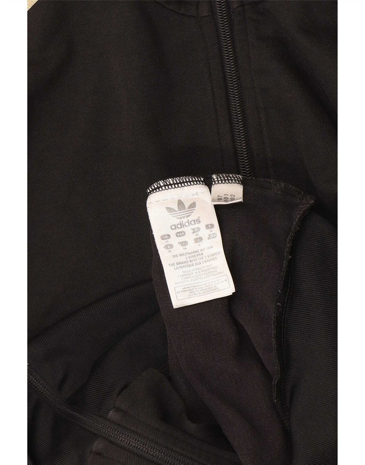 Adidas Veste de survêtement pour femme UK 12 Coton noir moyen
