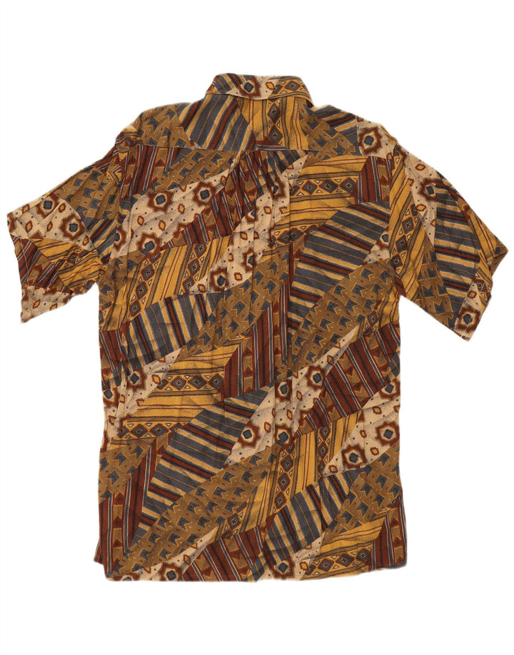 NANI BON Chemise à manches courtes homme taille 39 moyen multicolore géométrique