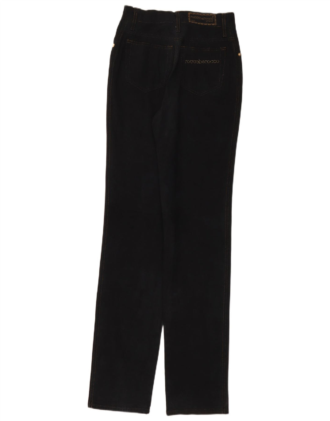 ROCCOBAROCCO Jean Fuselé Femme W27 L33 Coton Noir