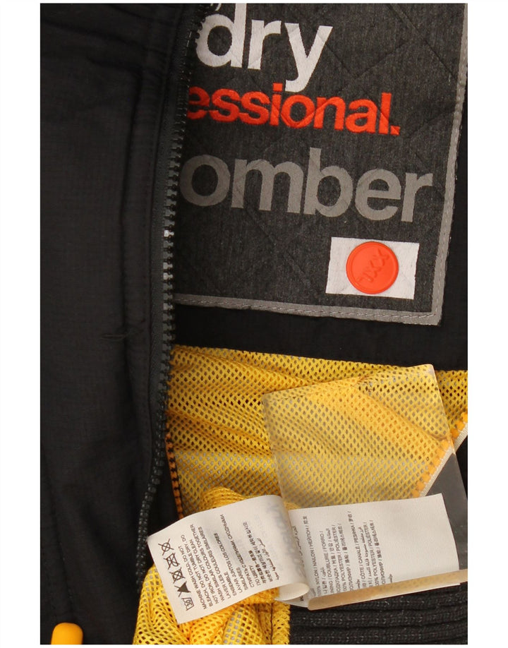 Superdry Veste Bomber à Capuche Windbomber Femme UK 20 2XL Noir Polyester