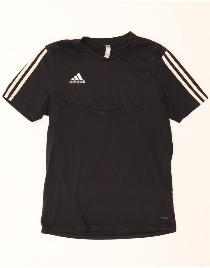 Adidas Hommes Climalite T-Shirt Haut Petit Noir Coton