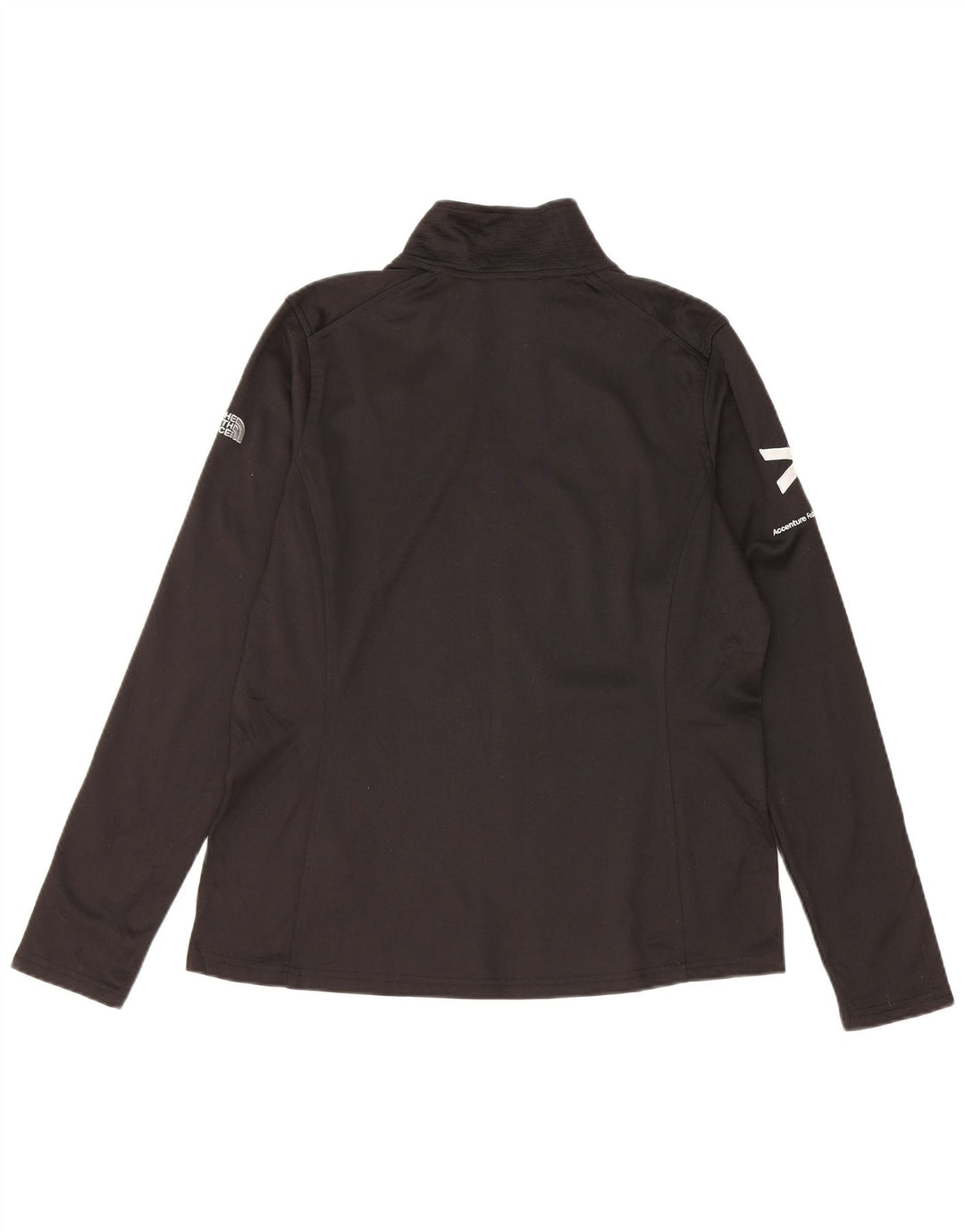 The North Face Haut de survêtement graphique pour femme UK 16 Large Noir