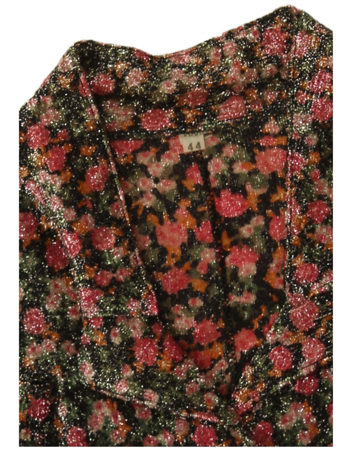Blouse chemise femme vintage IT 44 Medium Multicolore Floral