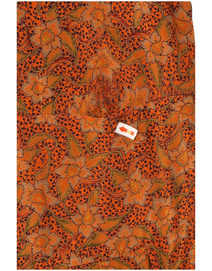 Gianfrediani Robe Maxi Femme IT44 Orange Moyen Floral