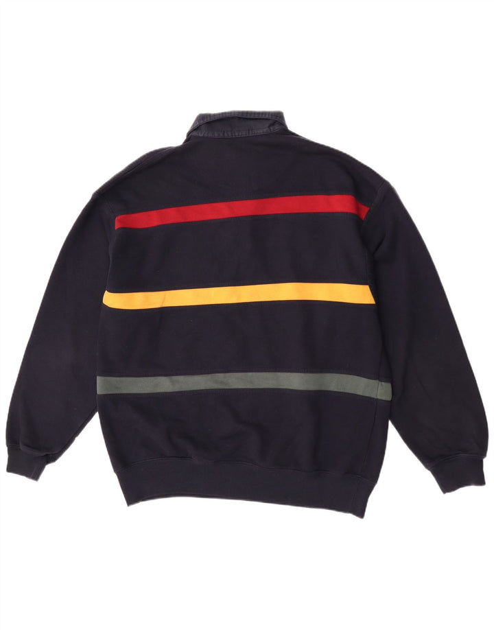 Marks & Spencer Sweat-Shirt St. Michael Homme Bleu Marine Rayé Moyen
