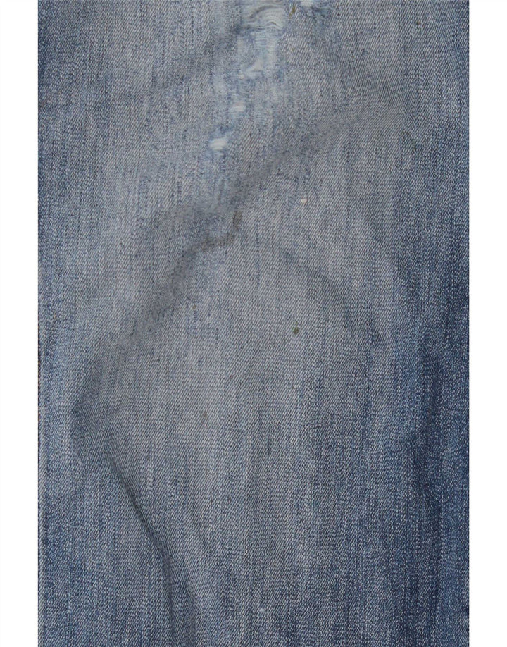 Wrangler Jean droit vieilli pour homme W38 L27 Bleu