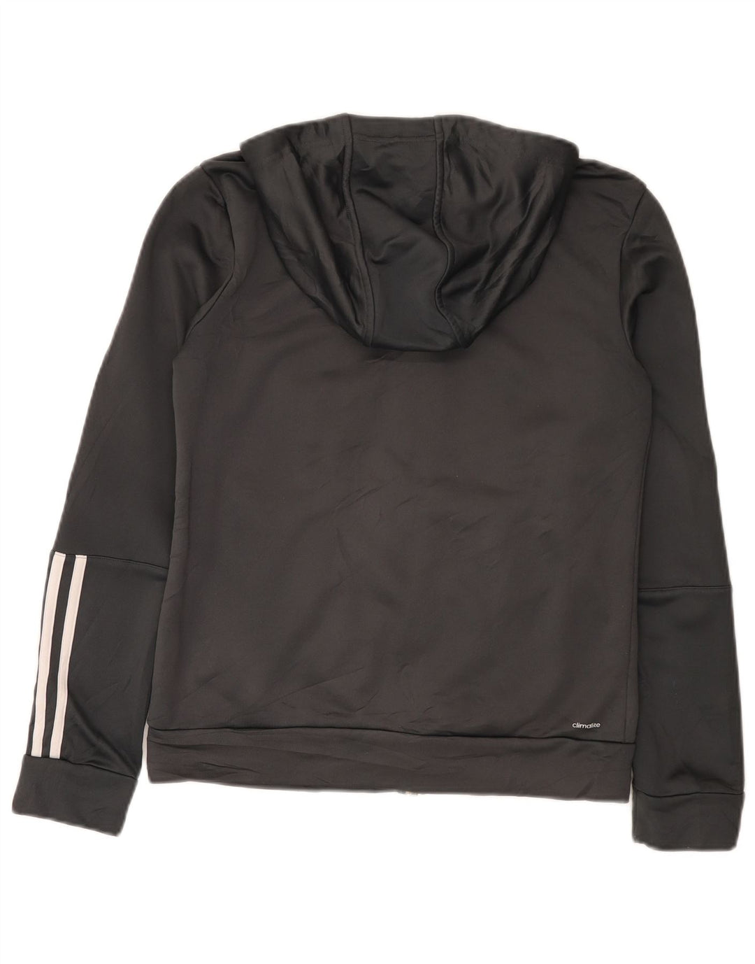 Adidas Climalite Zip Sweat à capuche pour femme UK 12/14 Gris moyen Polyester