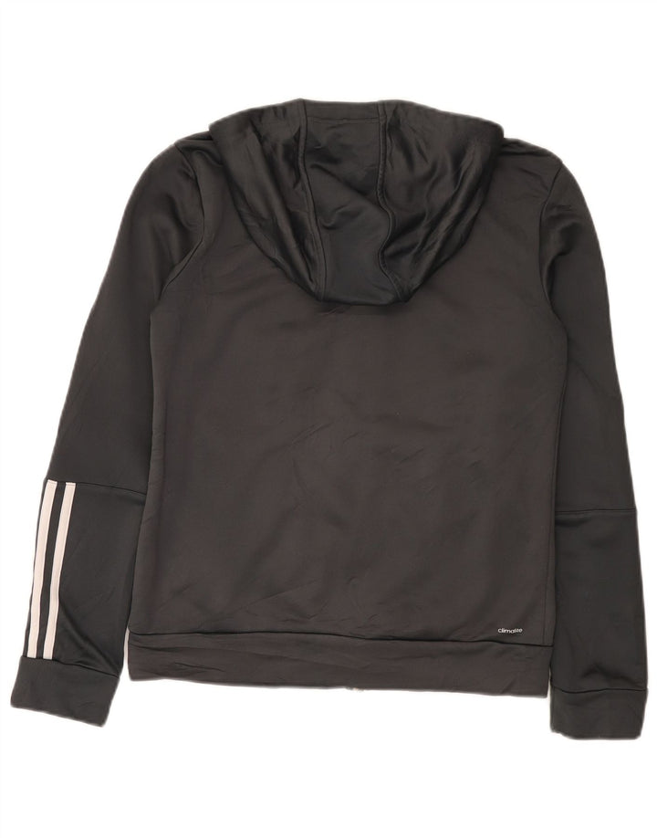 Adidas Climalite Zip Sweat à capuche pour femme UK 12/14 Gris moyen Polyester