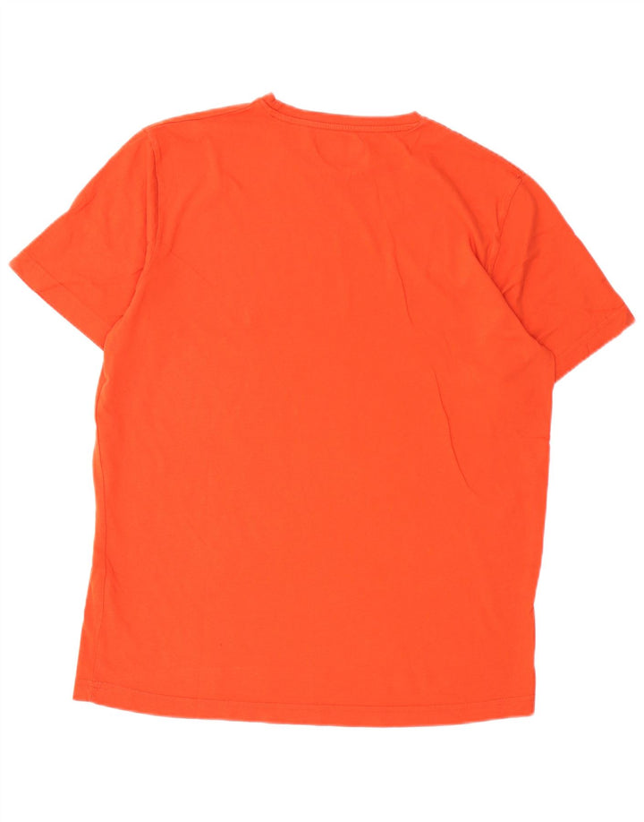 Kappa T-Shirt Graphique Homme Grand Orange Coton