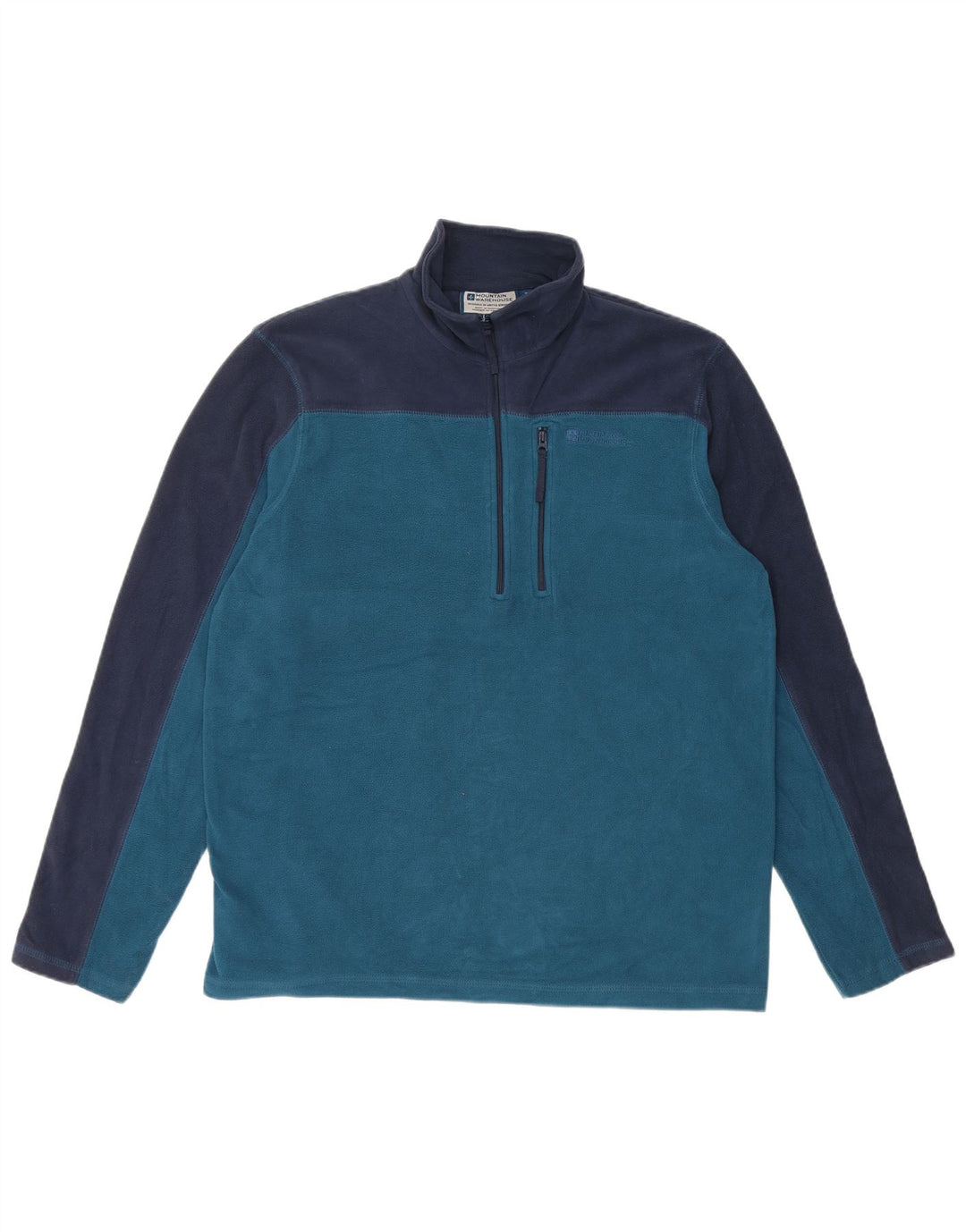 MOUNTAIN WAREHOUSE Pull Polaire Homme Bleu Marine Moyen Colourblock