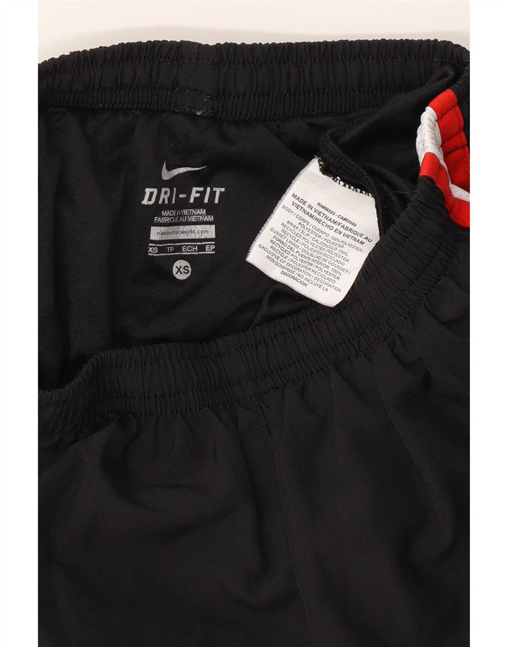 Nike Short de sport pour femme UK 4 XS Noir Colorblock Polyester
