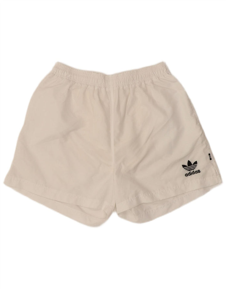 Adidas Short de sport pour homme en polyester blanc moyen