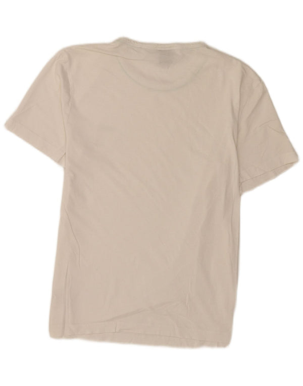 Hugo Boss Homme T-Shirt Top Coton Blanc Moyen