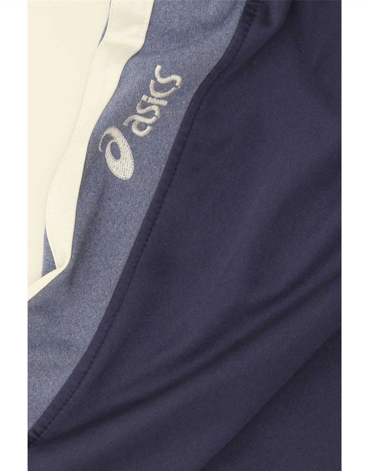 Asics Pantalon De Survêtement Homme Large Bleu Marine Colourblock