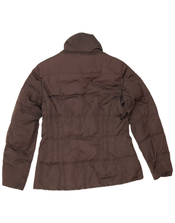 Geox Veste matelassée pour femme UK 14 Large Marron Polyester