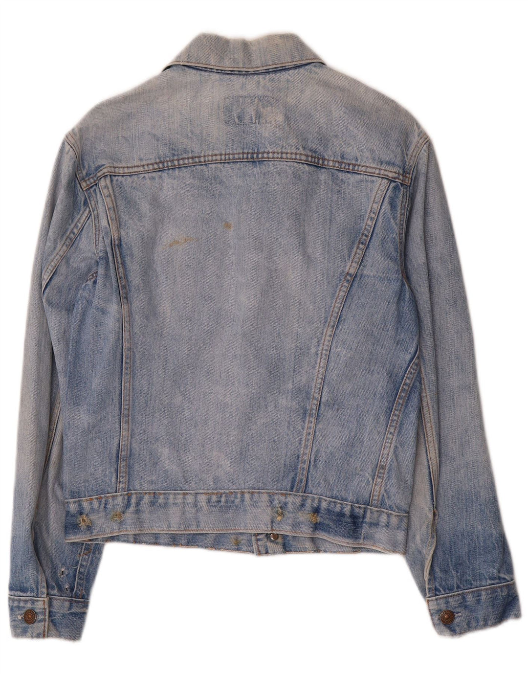 Levi's Veste En Jean Femme UK 12 Bleu Moyen