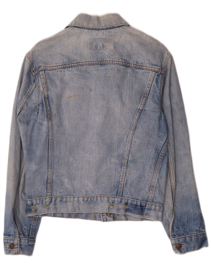 Levi's Veste En Jean Femme UK 12 Bleu Moyen