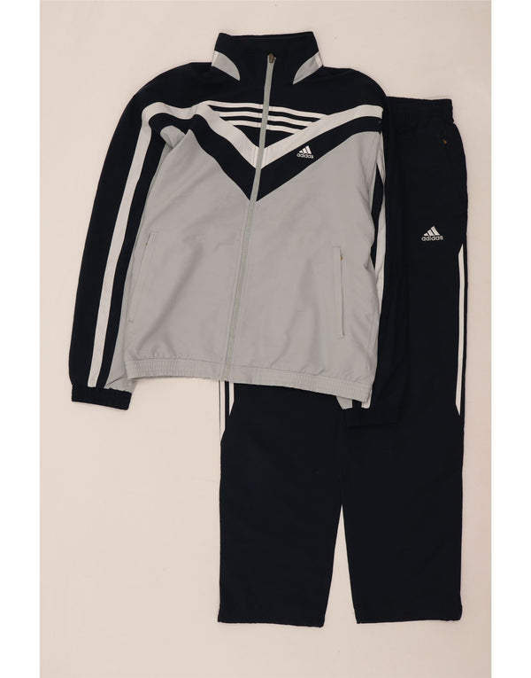 Adidas Survêtement complet pour homme UK 40/42 Bleu marine moyen Polyester colour block