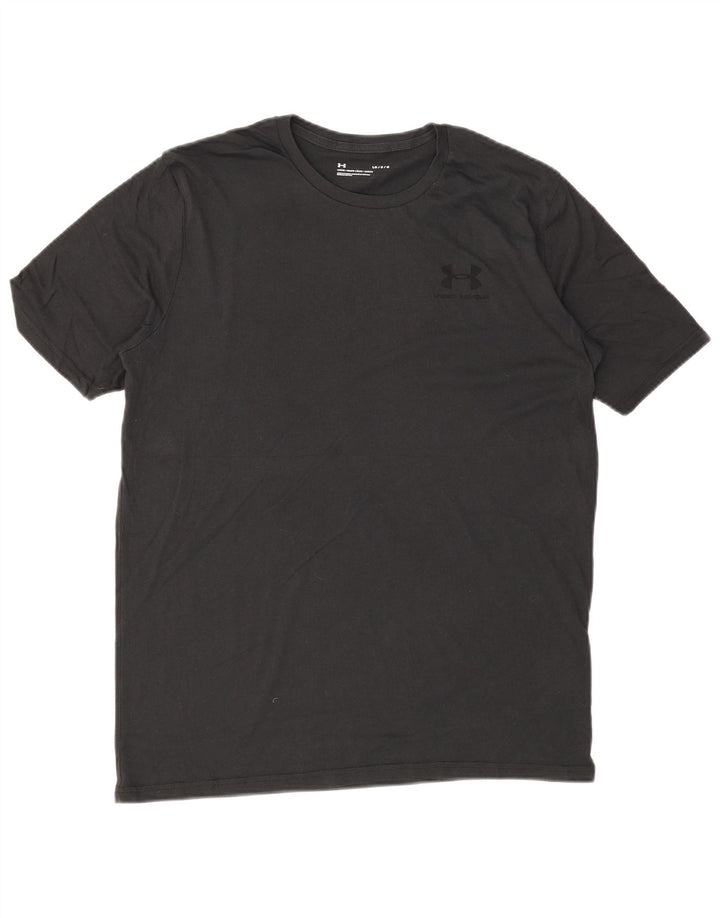 UNDER ARMOUR T-Shirt Homme Haut Large Gris Coton
