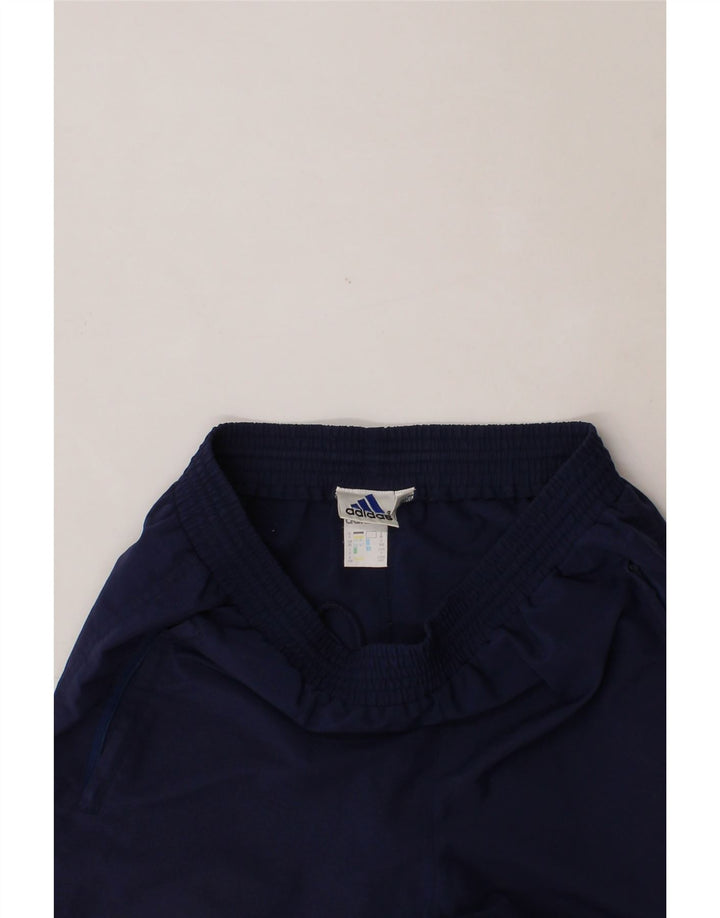 ADIDAS Mens Tracksuit Trousers Joggers Medium Navy Blue Polyester Vintage Adidas and Second-Hand Adidas from Messina Hembry 
