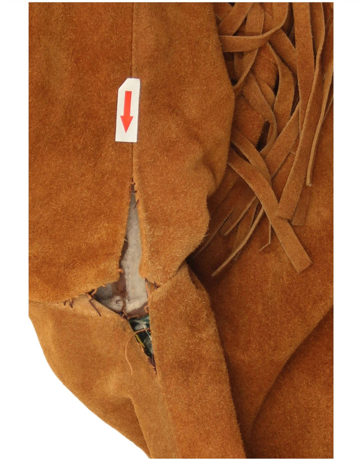 veste en daim homme vintage UK 40 Grand Brun
