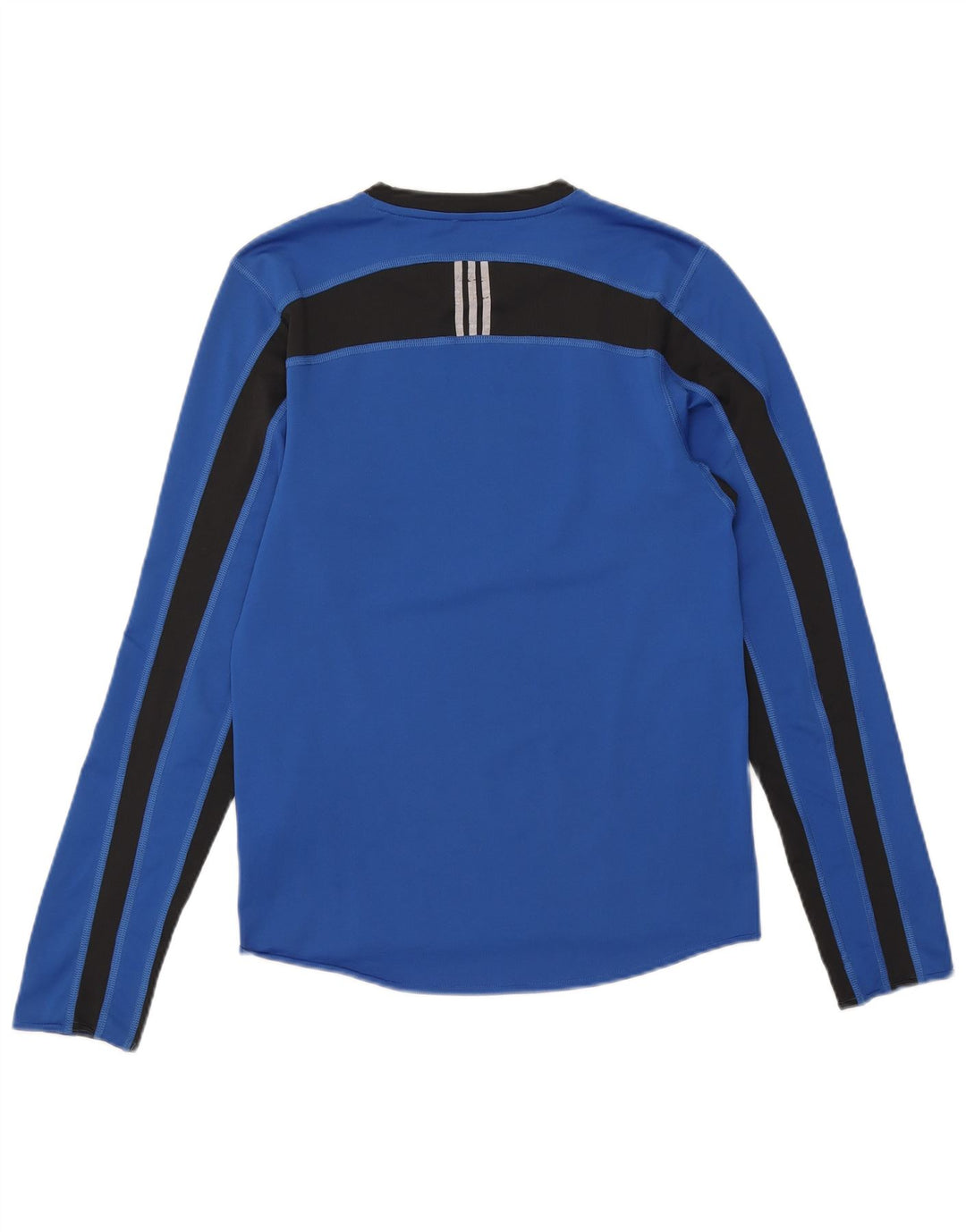 Adidas Hommes Climacool Haut À Manches Longues Petit Bleu Colorblock Polyester