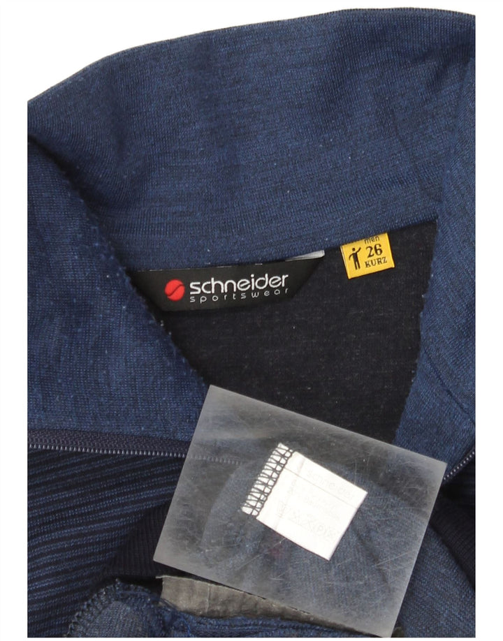 Schneider Pull Cardigan Homme Bleu Marine Moyen Colorblock Polyacrylique