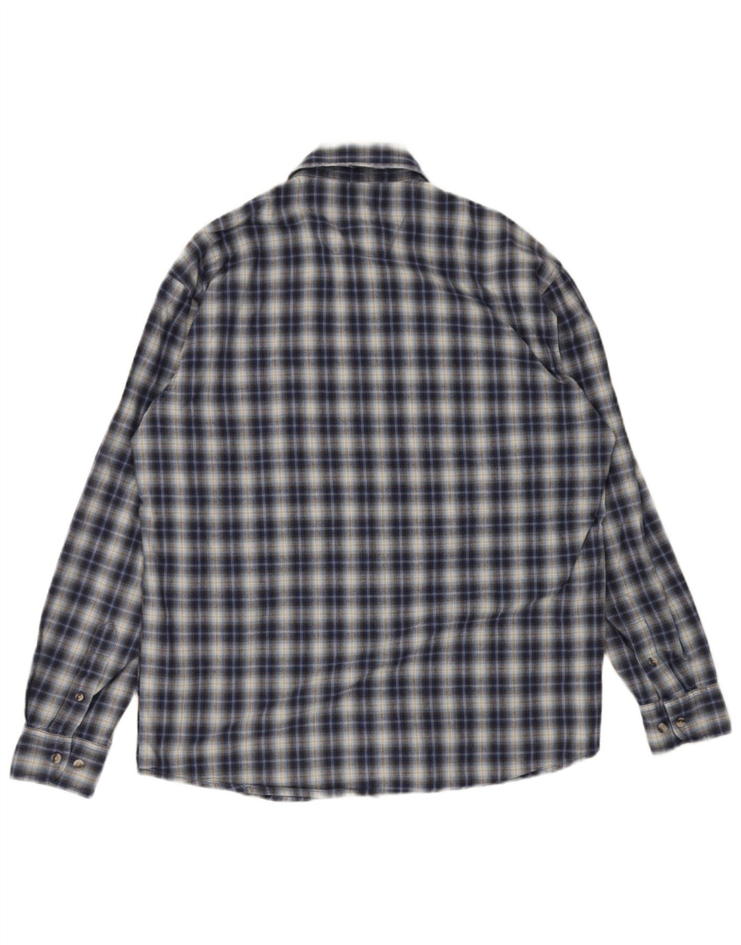 Wrangler Chemise Homme Bleu Marine Moyen Carreaux Coton