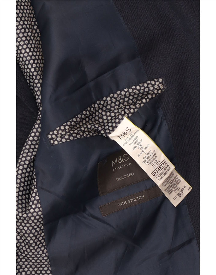 Marks & Spencer Veste blazer à 2 boutons pour homme UK 40 Bleu marine moyen
