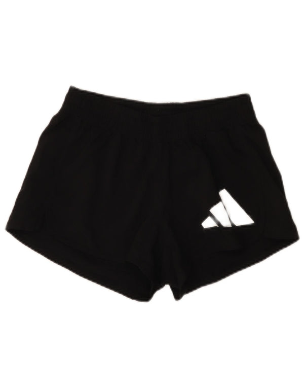 Adidas Short de sport Aeroready Graphic pour femme UK 4/6 XS Noir Polyester