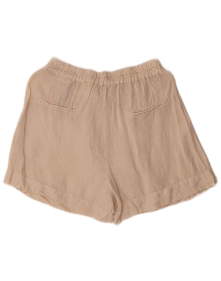 Zara Short décontracté pour femme Medium W28 Lin blanc cassé