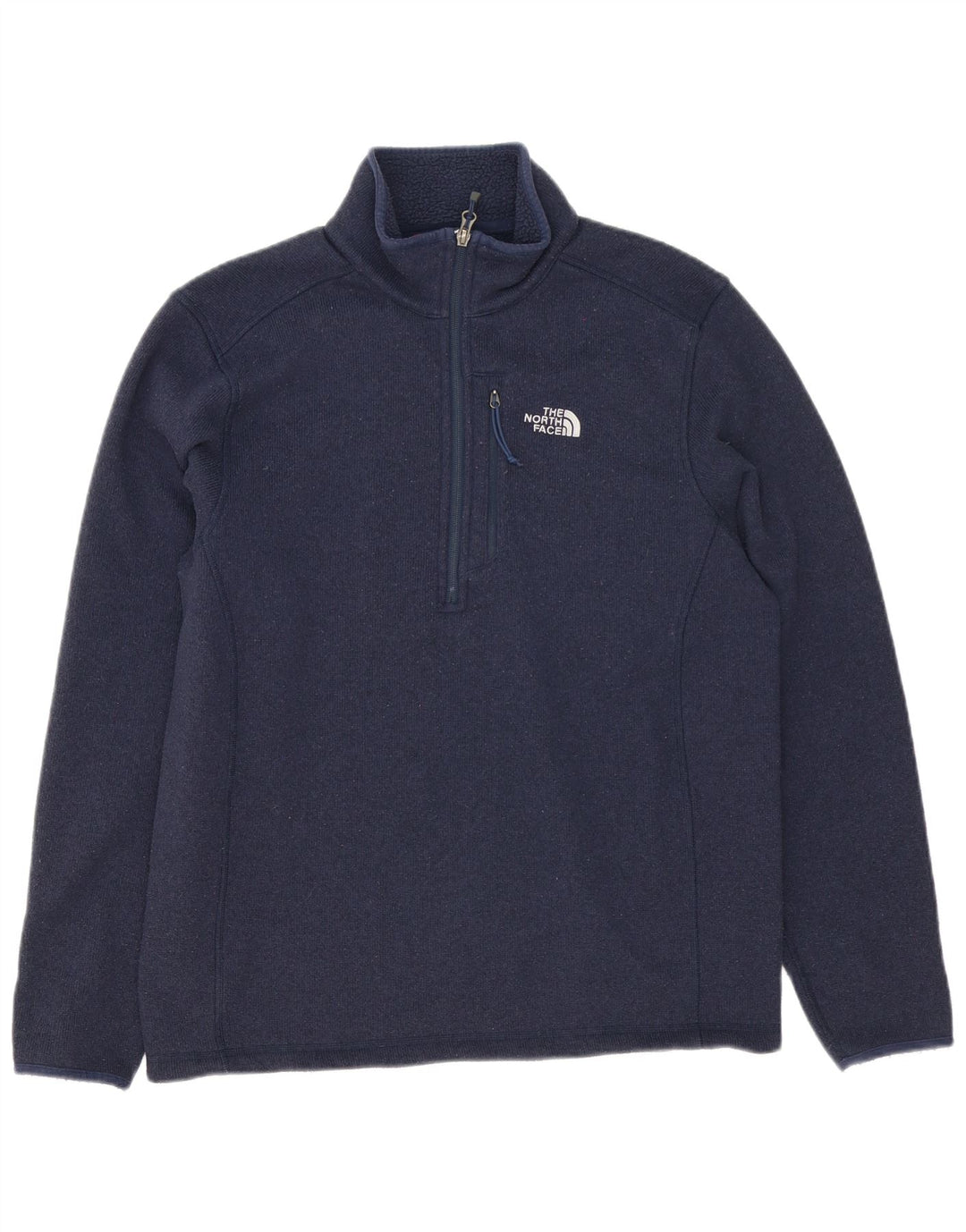 The North Face Pull à col zippé pour homme Bleu marine moyen Polyester