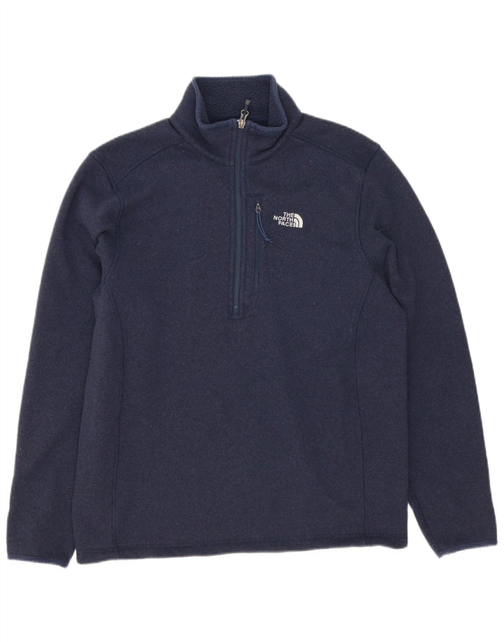 The North Face Pull à col zippé pour homme Bleu marine moyen Polyester