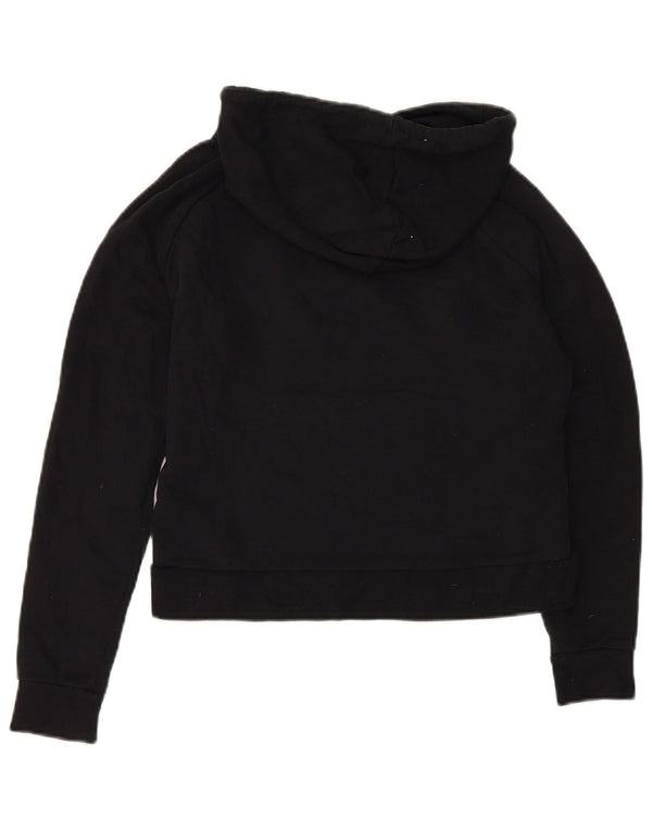 Trussardi Jeans Pull à capuche surdimensionné pour femme UK 6 XS Noir