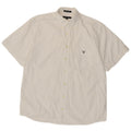 Gant Chemise à manches courtes coupe régulière pour hommes, grand coton blanc