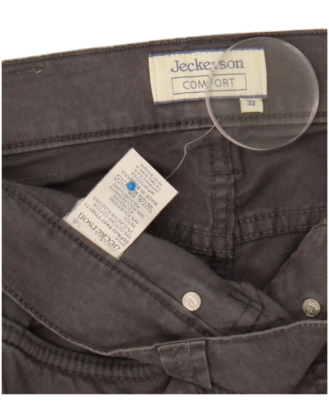 Jeckerson Jean Slim Femme W32 L31 Gris Coton