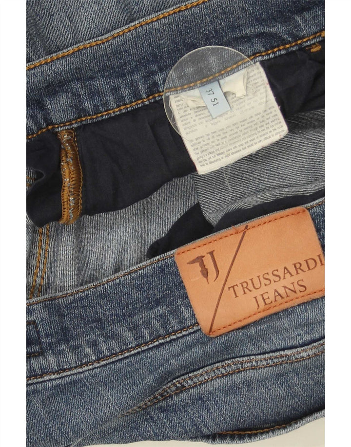 Trussardi Jean court effet vieilli IT 51 Large W37 L26 Bleu