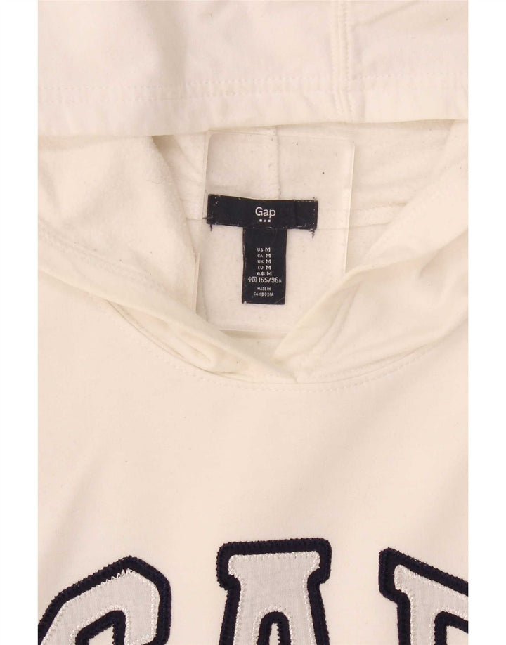 Gap Pull à capuche graphique pour femme UK 14 Blanc moyen